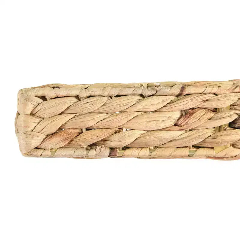 Mensola da parete galleggiante in giacinto d'acqua intrecciata a mano, marrone, 23,5"L