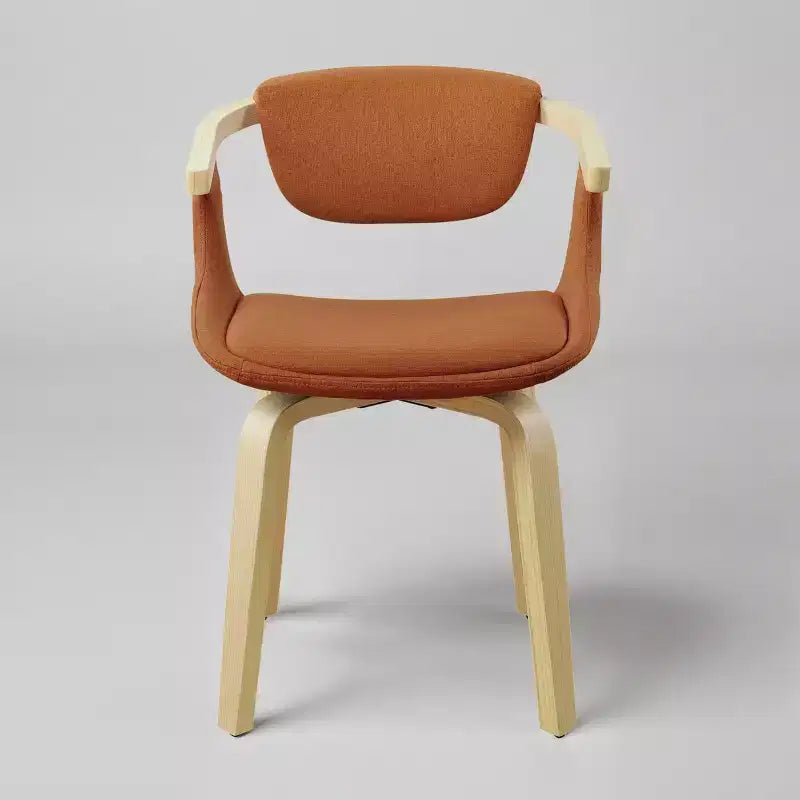 Art Leon Fabric Upholstered Swivel Dining Chair