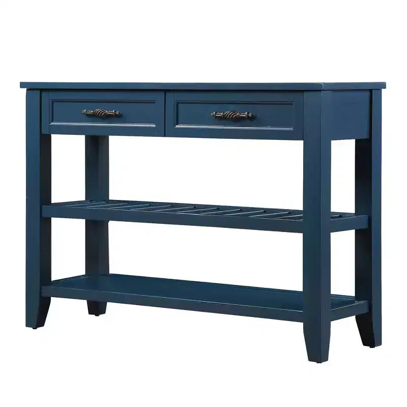 Solid Pine Wood Sideboard Cabinet with 2 Drawers & 2 Shelves, Living Room & Kitchen