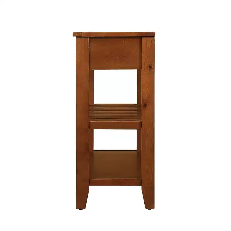 Solid Pine Wood Sideboard Cabinet with 2 Drawers & 2 Shelves, Living Room & Kitchen