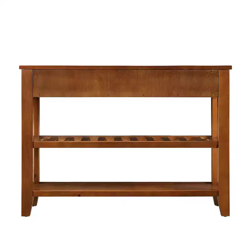 Solid Pine Wood Sideboard Cabinet with 2 Drawers & 2 Shelves, Living Room & Kitchen