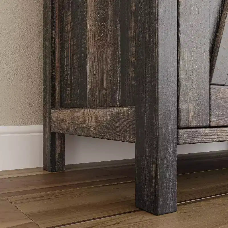Credenza a buffet da fattoria piccola, 2 ante e ripiani regolabili, larghezza 76 cm