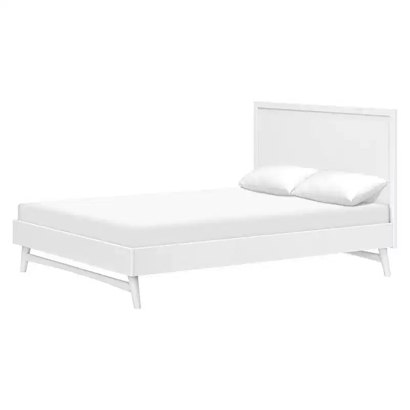 Mid-Century Modern Full Bed for Kids, Solid Pine, GREENGUARD Gold Certified, Ages 3+