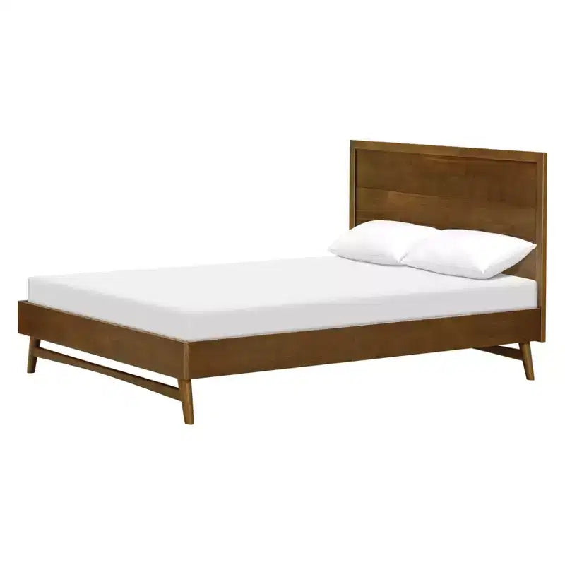Mid-Century Modern Full Bed for Kids, Solid Pine, GREENGUARD Gold Certified, Ages 3+