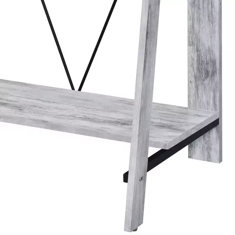 Scrivania Moderna da 99 cm con Supporto Monitor e Ripiano Inferiore, per Ufficio e Camera da Letto