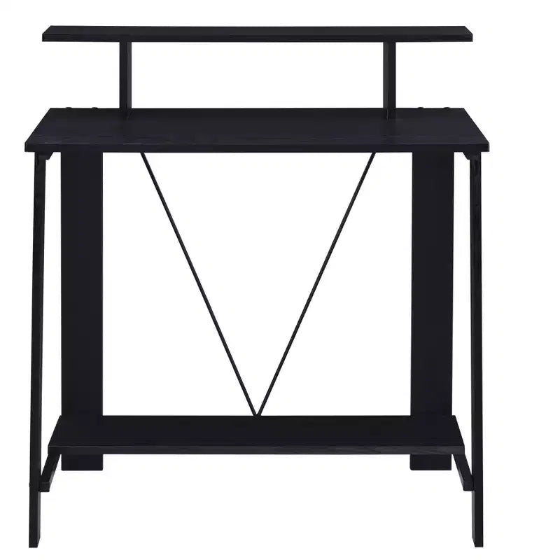 Scrivania Moderna da 99 cm con Supporto Monitor e Ripiano Inferiore, per Ufficio e Camera da Letto