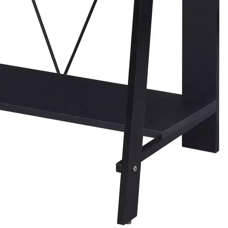 Scrivania Moderna da 99 cm con Supporto Monitor e Ripiano Inferiore, per Ufficio e Camera da Letto