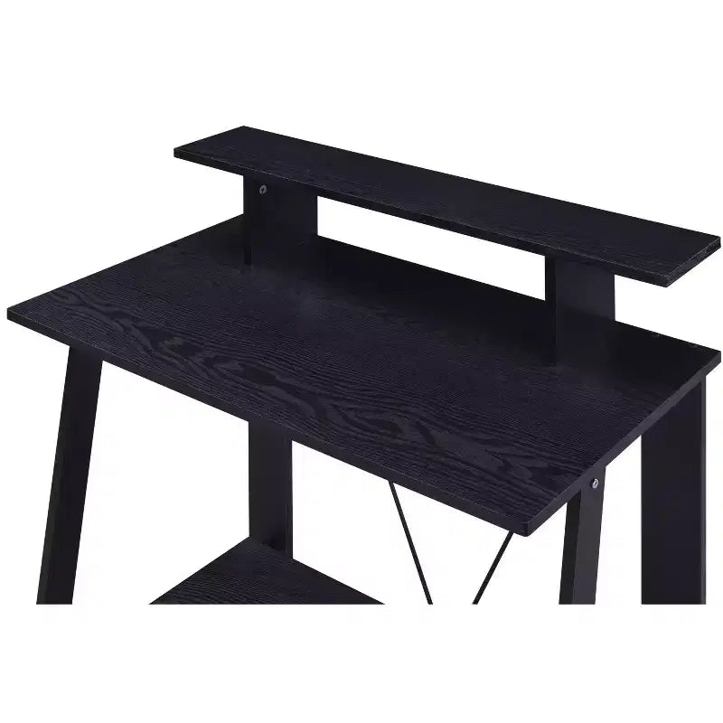 Scrivania Moderna da 99 cm con Supporto Monitor e Ripiano Inferiore, per Ufficio e Camera da Letto