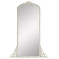 HomeRoots 67 White Solid Wood Framed Full Length Mirror