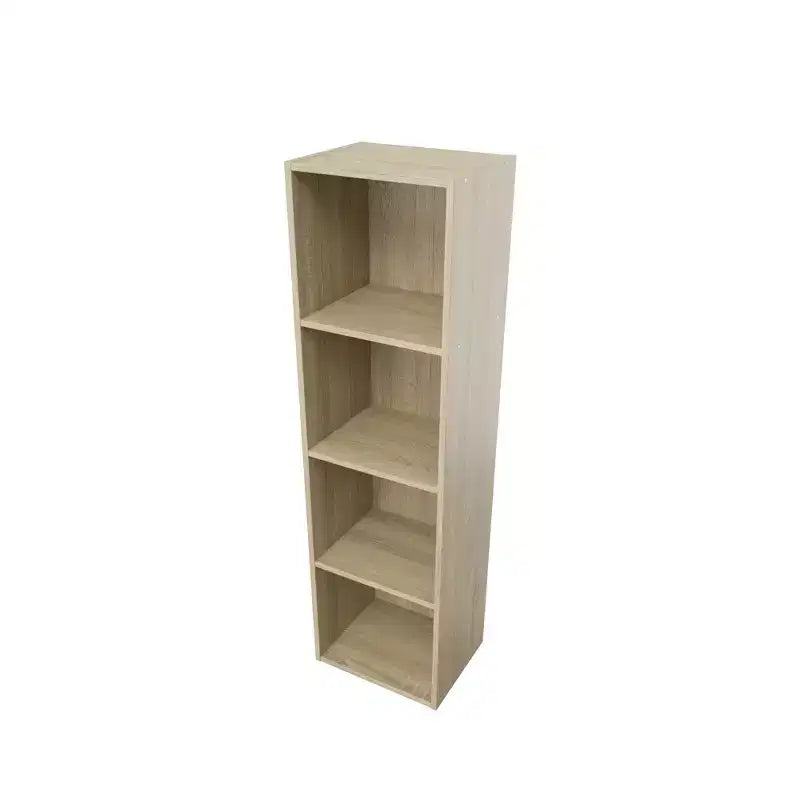 Libreria Etagere a 4 Ripiani, 106 cm H, Truciolato, Compatta e Moderna