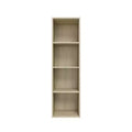 Homez 41.81 in. Tall Wood 4-Shelf Etagere Bookcase