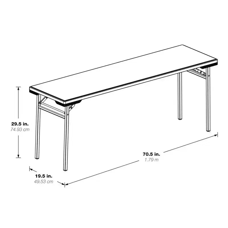 Resin Multi-Purpose Training Table, Light Gray, Foldable Legs, Indoor & Outdoor
