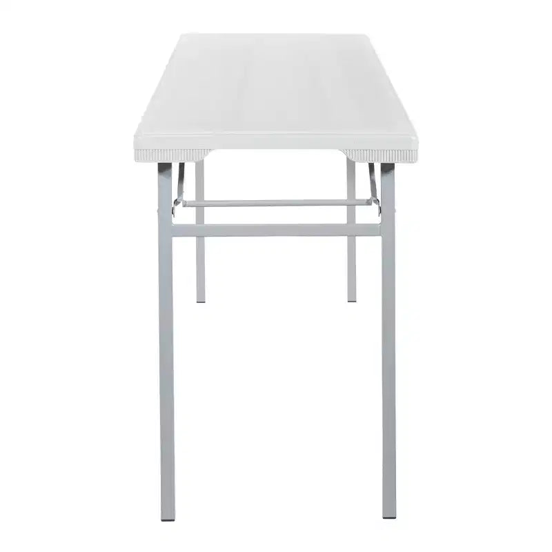 Resin Multi-Purpose Training Table, Light Gray, Foldable Legs, Indoor & Outdoor
