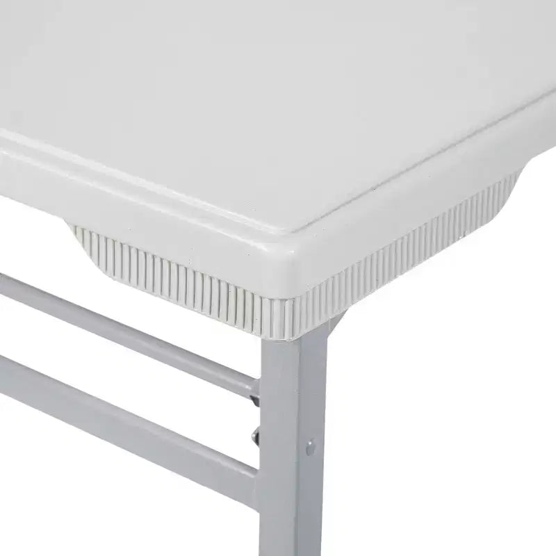 Resin Multi-Purpose Training Table, Light Gray, Foldable Legs, Indoor & Outdoor