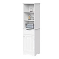 RiverRidge Ashland Tall Bathroom Storage Linen Cabinet and Organizer with Drawer and Shelves