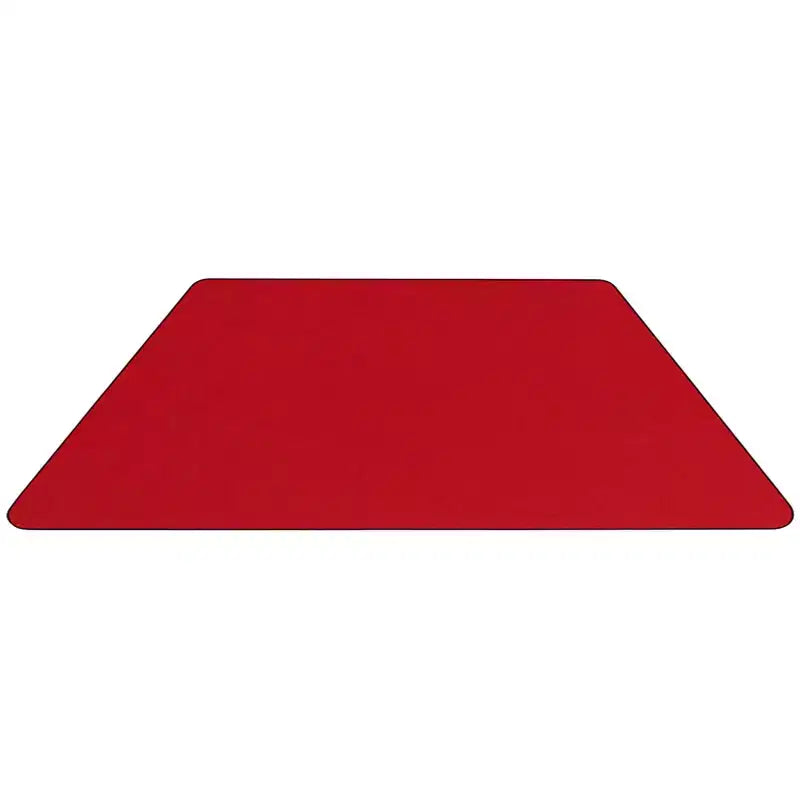 Trapezoid Activity Table for Kids, Adjustable Height, Gray HP Laminate, 22.5"x45"