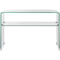 Hollis Glass Console Table - FOX6013A - Clear - Safavieh Couture