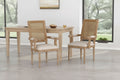 Set of 2 Maria French Country Wood and Cane Upholstered Dining Chairs - Christopher Knight Home