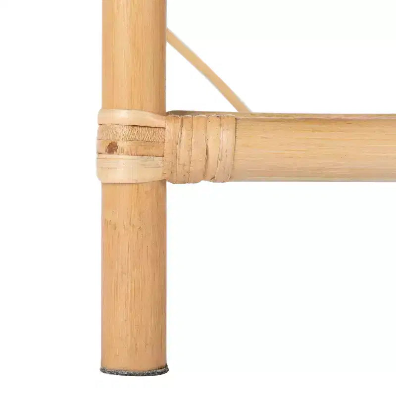 Comodino in legno e rattan con 1 cassetto e 1 ripiano aperto, stile coloniale britannico, 50 kg
