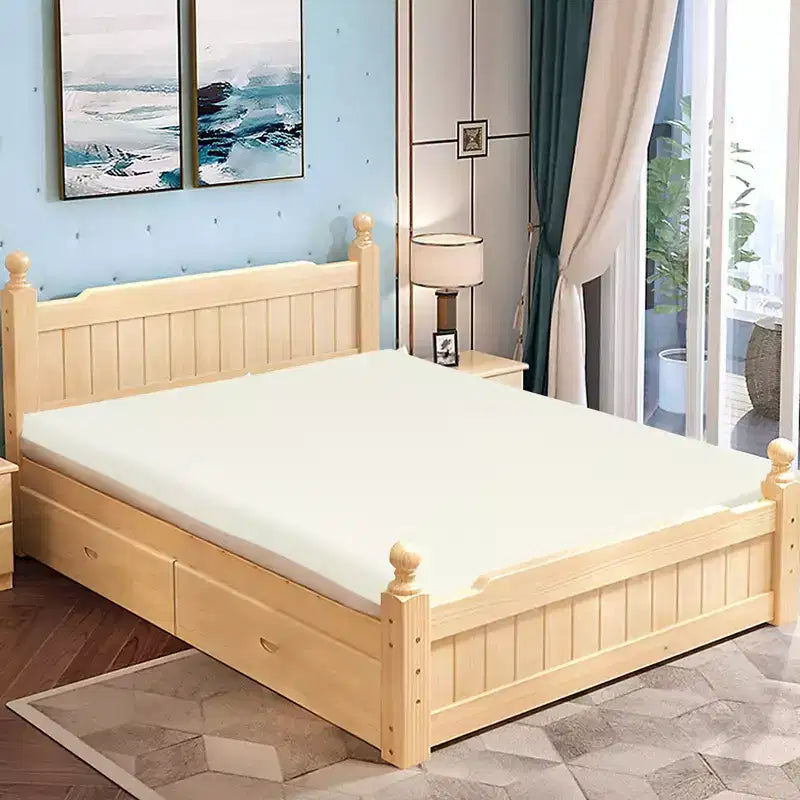 Topper Materasso 3", Cotone Aria e Schiuma ad Alta Densità, Traspirante, Rigido/Morbido, Tutte le Misure